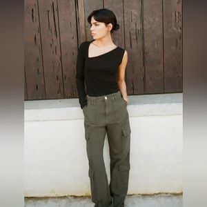 Zara Straight Leg Cargo Trouser